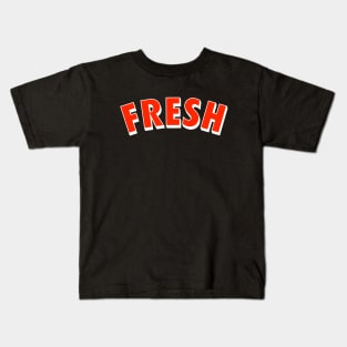 Fresh Embossed Red Kids T-Shirt